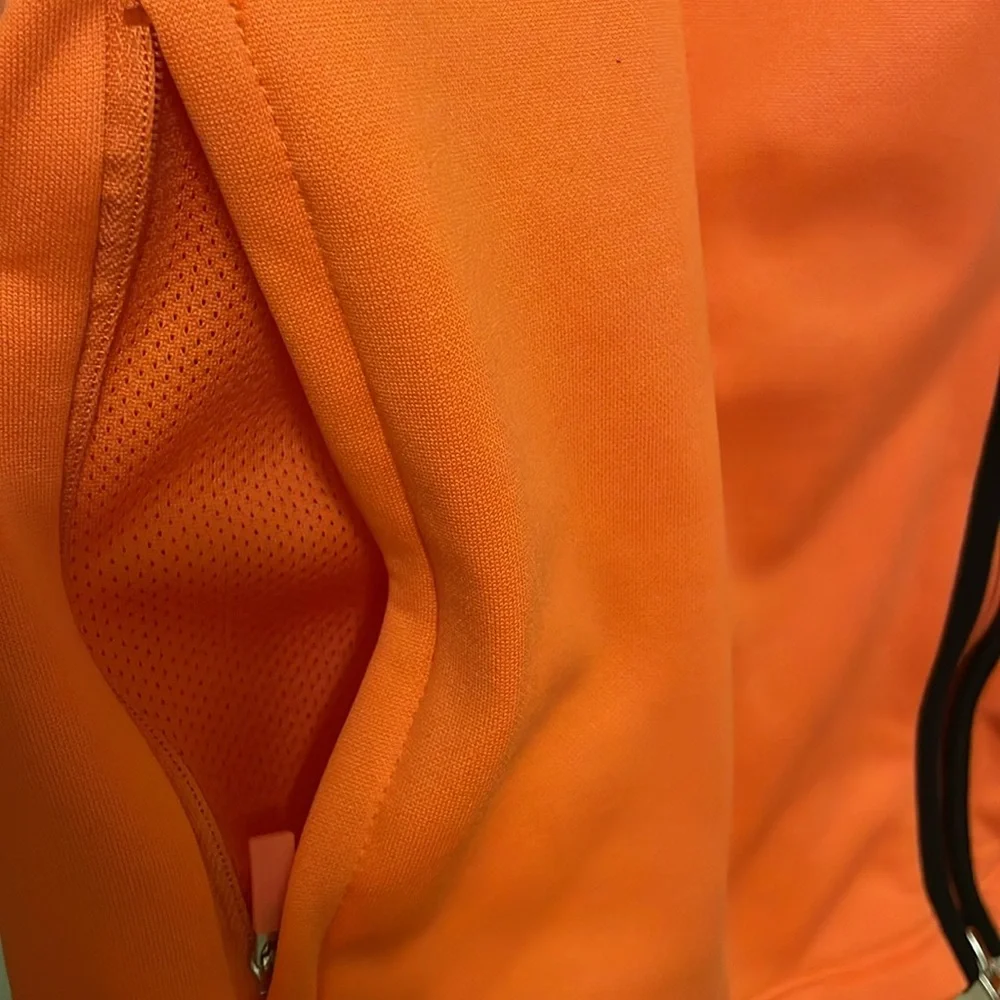 Nike Therma Fit Victory Orange Full Zip Medium Men’s Golf Vest with Black
